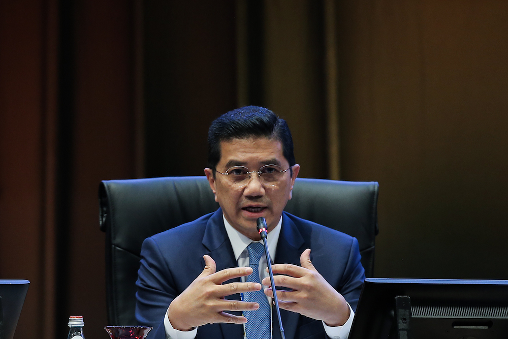 Economic Affairs Minister Datuk Seri Azmin Ali speaks during Redistribution of Wealth-Shared Prosperity session at the Kuala Lumpur Summit 2019 December 20, 2019. u00e2u20acu201d Picture by Miera Zulyana
