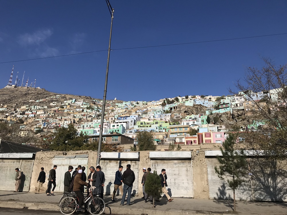 Informal settlements dot a hillside in Kabul, Afghanistan, where about 75 per cent of the city is informally settled November 6, 2019. u00e2u20acu201d Thomson Reuters Foundation pic