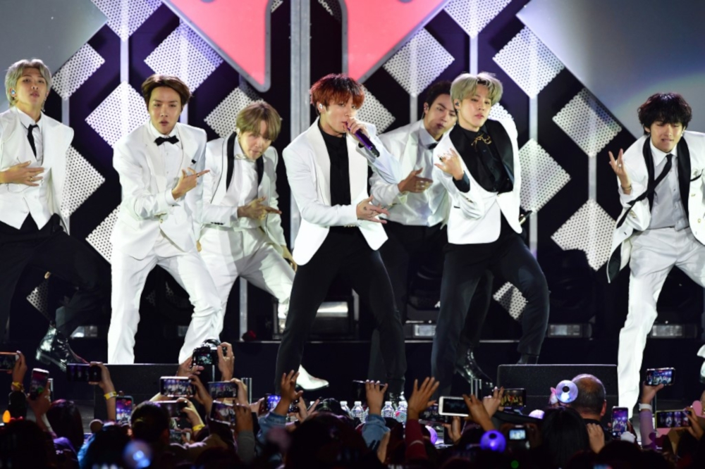 South Korean boy band BTS performing onstage during the KIIS FMu00e2u20acu2122s iHeartRadio Jingle Ball at the Forum Los Angeles in Inglewood, California December 6, 2019. u00e2u20acu201d AFP pic 