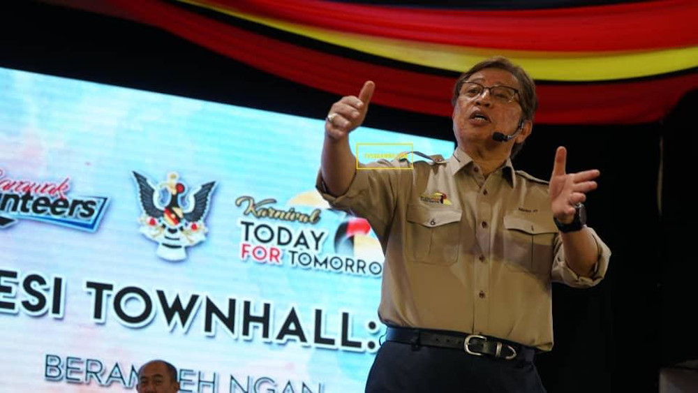 Chief Minister Datuk Abang Johari Openg at the town hall session in Betong, December 15, 2019. u00e2u20acu201d Picture courtesy of the Chief Ministeru00e2u20acu2122s Office