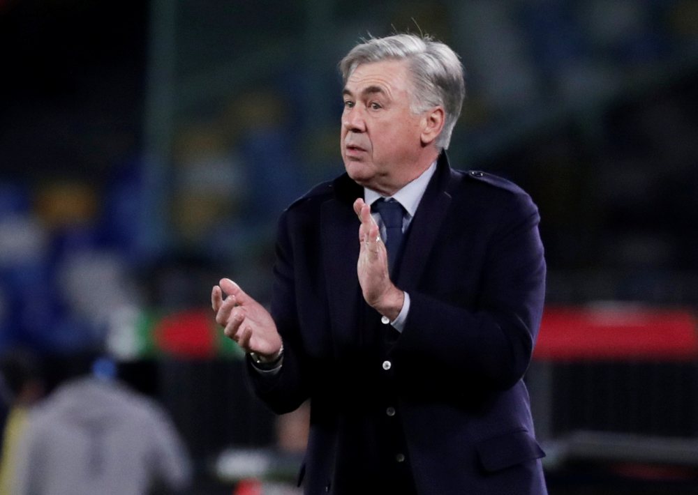 Napoli coach Carlo Ancelotti reacts during the match against Genk December 11, 2019. u00e2u20acu2022 Reuters pic