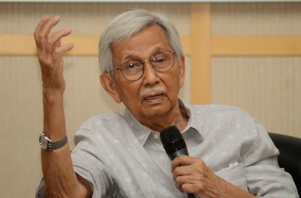 Tun Daim Zainuddin during the dialogue session with Penang entrepreneurs in Bukit Mertajam December 14, 2019. u00e2u20acu201d Bernama pic 