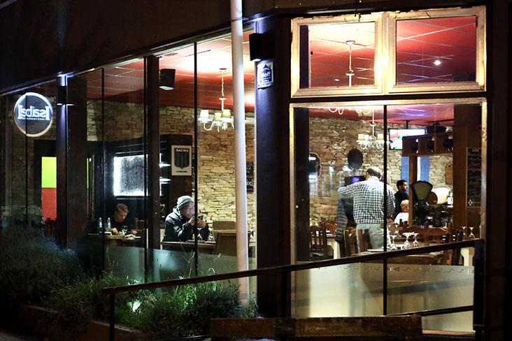 Argentines tend to eat dinner later in the evening, so the restaurant remains open till midnight