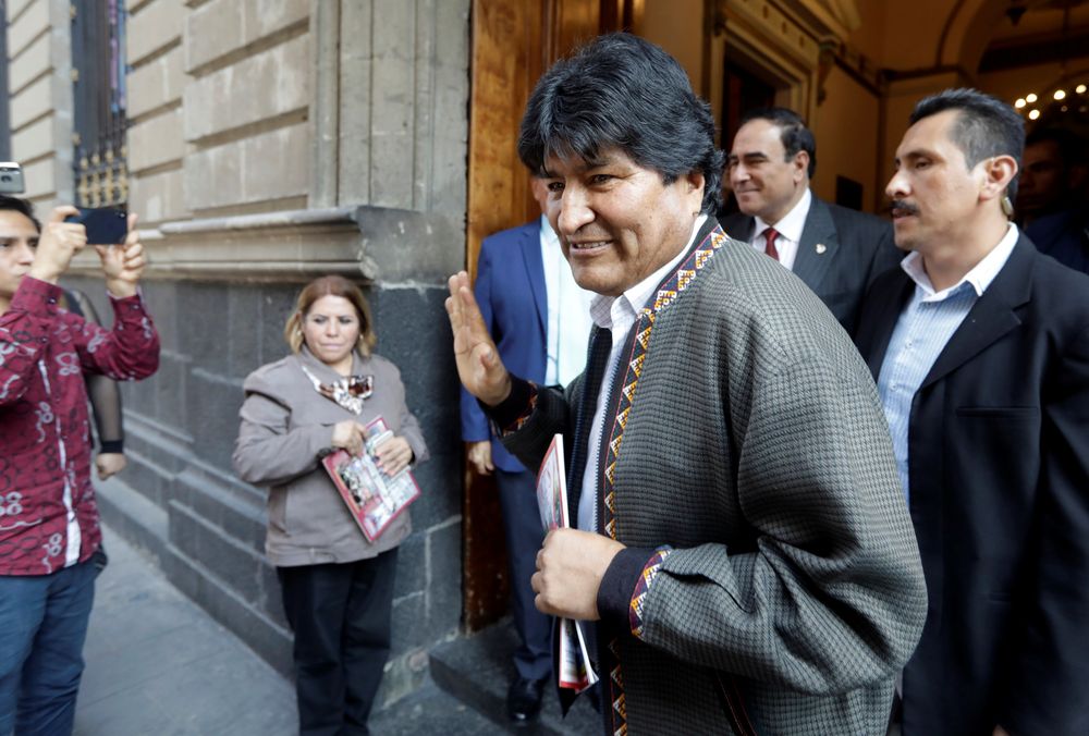 File picture shows Boliviau00e2u20acu2122s former President Evo Morales gesturing after a news conference, in Mexico City, Mexico November 27, 2019. u00e2u20acu201d Reuters pic