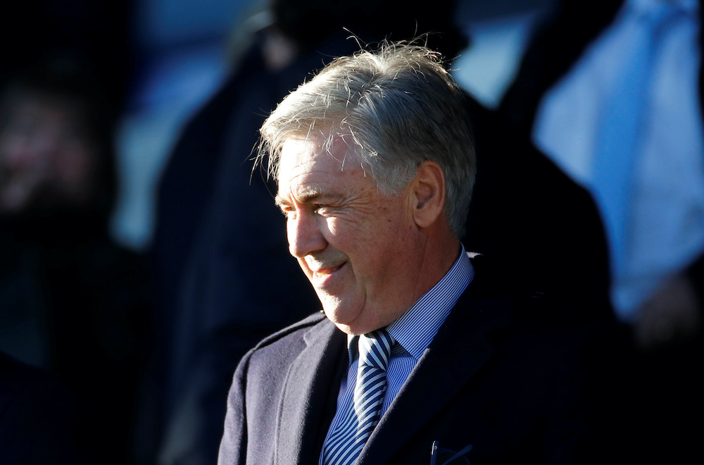 New Everton manager Carlo Ancelotti inside the stadium before the match against Arsenal in Goodison Park, Liverpool, December 21, 2019. u00e2u20acu2022 Reuters pic