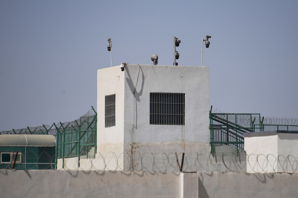 This file photo shows the outer wall of a complex which includes what is believed to be a re-education camp where mostly Muslim ethnic minorities are detained, on the outskirts of Hotan, May 31, 2019. u00e2u20acu201d AFP pic