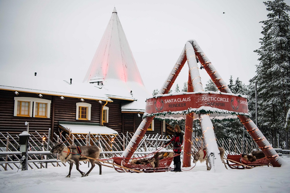 Tourists visit the Santa Claus Village near Rovaniemi, Finnish Lapland December 2, 2019. u00e2u20acu201d AFP pic