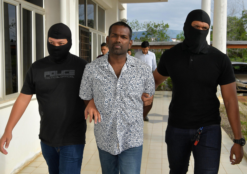 S. Teeran is brought to the Kuala Lumpur High Court December 19, 2019. u00e2u20acu201d Bernama pic