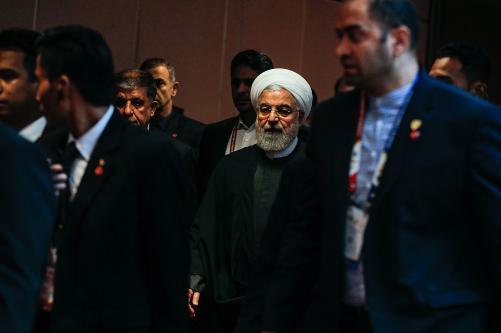Iranian President Hassan Rouhani at the Kuala Lumpur Summit 2019 at the Kuala Lumpur Convention Centre December 19, 2019. u00e2u20acu201d Picture by Hari Anggara