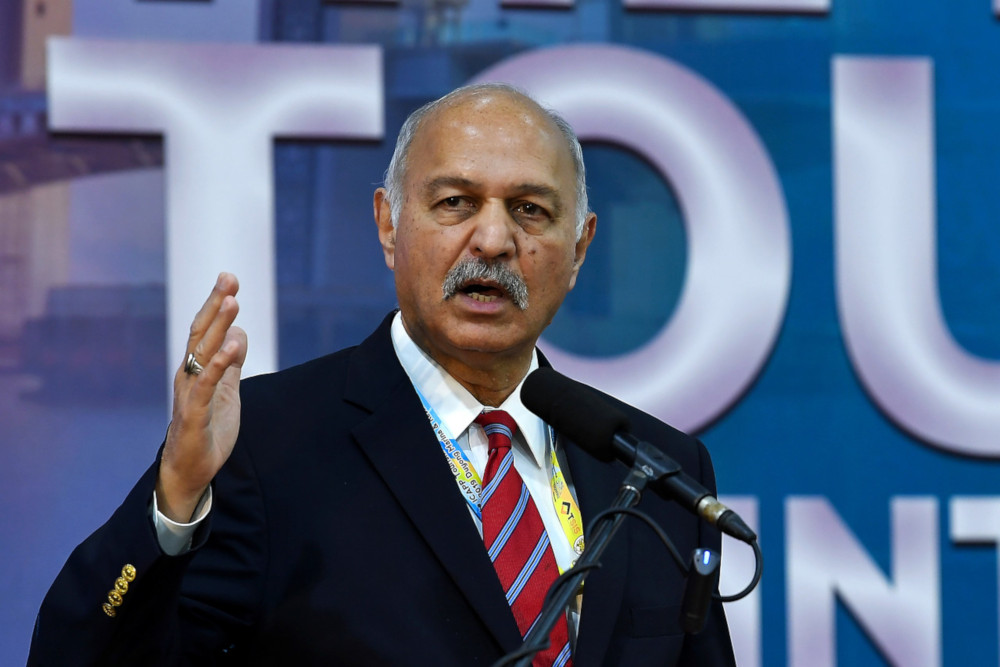 ICAPP vice-chairperson and special rapporteur Mushahid Hussain Sayed at the First ICAPP Tourism Promotion and Inter-City Cooperation Council 2019 meeting at Duyung Marina & Resort in Terengganu December 14, 2019. u00e2u20acu201d Bernama pic