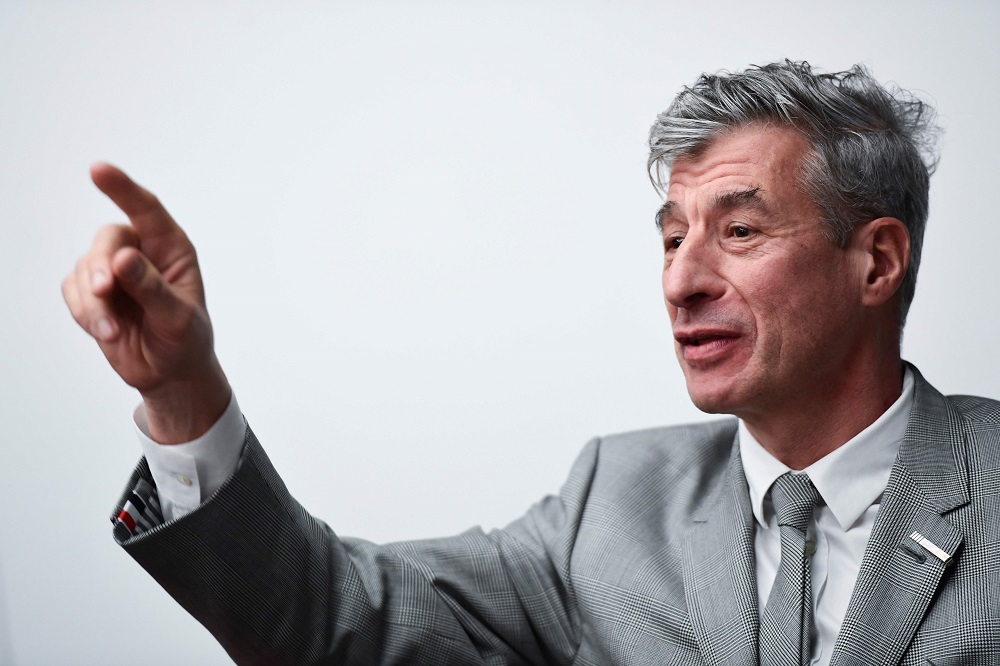 Italian artist Maurizio Cattelan attends the launch of u00e2u20acu02dcArte Generaliu00e2u20acu2122 by Italian insurance company Generali, a new offer dedicated to art collectors globally, at Generali Group headquarters in Milan November 12, 2019. u00e2u20acu201d AFP pic 