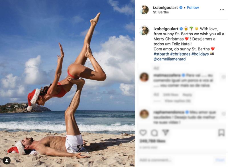 A screenshot of Izabel Goulartu00e2u20acu2122s Instagram page. 
