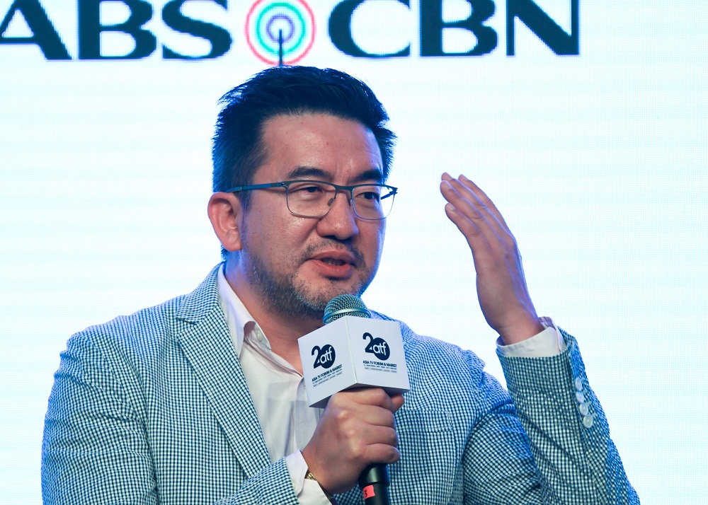 In this file photo taken on December 3, 2019, Jay Lin, CEO of Portico Media and founder of GagaOOLala, speaks to the audience during the Asia TV Forum & Market conference in Singapore. u00e2u20acu201d AFP pic        