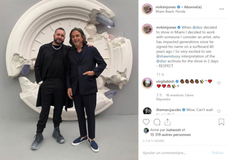 Kim Jones confirms his future collaboration with Shawn Stussy for Dior Homme. u00e2u20acu201d Picture from Instagram/Kim Jones via AFP-Relaxnewsn