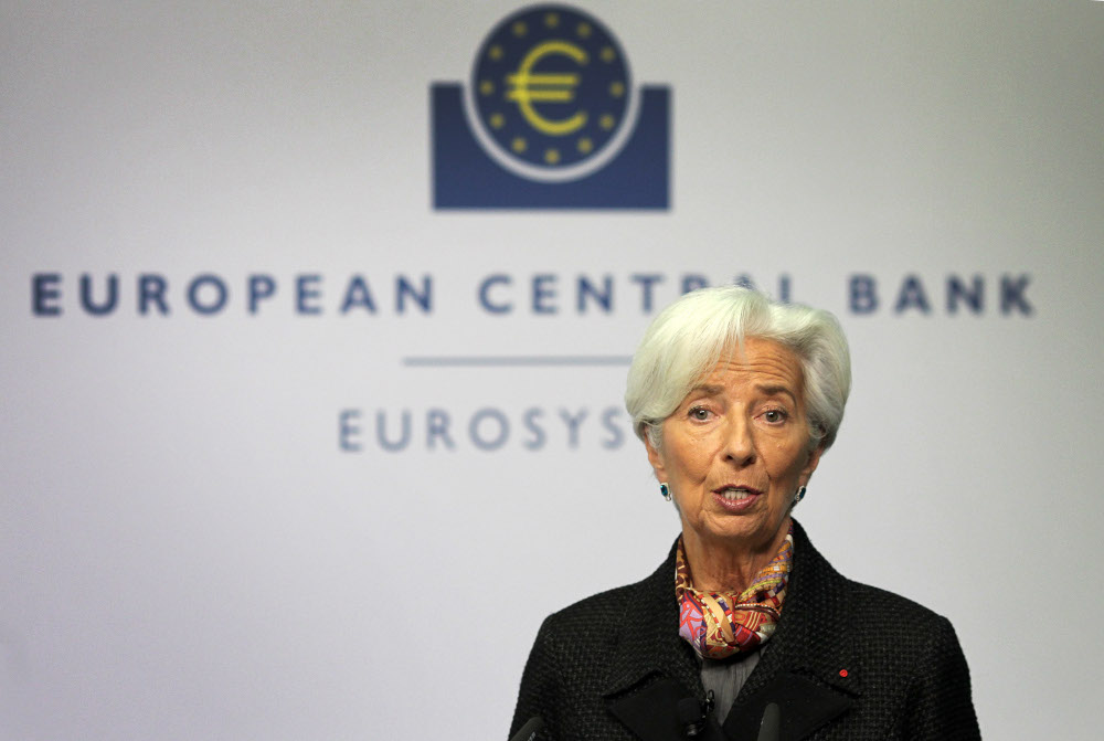 This file photo taken November 27, 2019 shows the President of the European Central Bank (ECB) Christine Lagarde addressing journalists during a press conference in Frankfurt am Main, western Germany. u00e2u20acu201d AFP pic