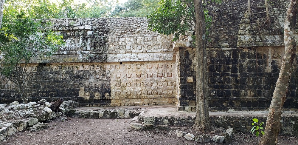 A general view shows the cleaning the stucco of the Temple of the U, located in the archaeology area of Kuluba, in Tizimin, Yucatan state, Mexico. u00e2u20acu201d National Institute of Anthropology and History/Handout via Reuters