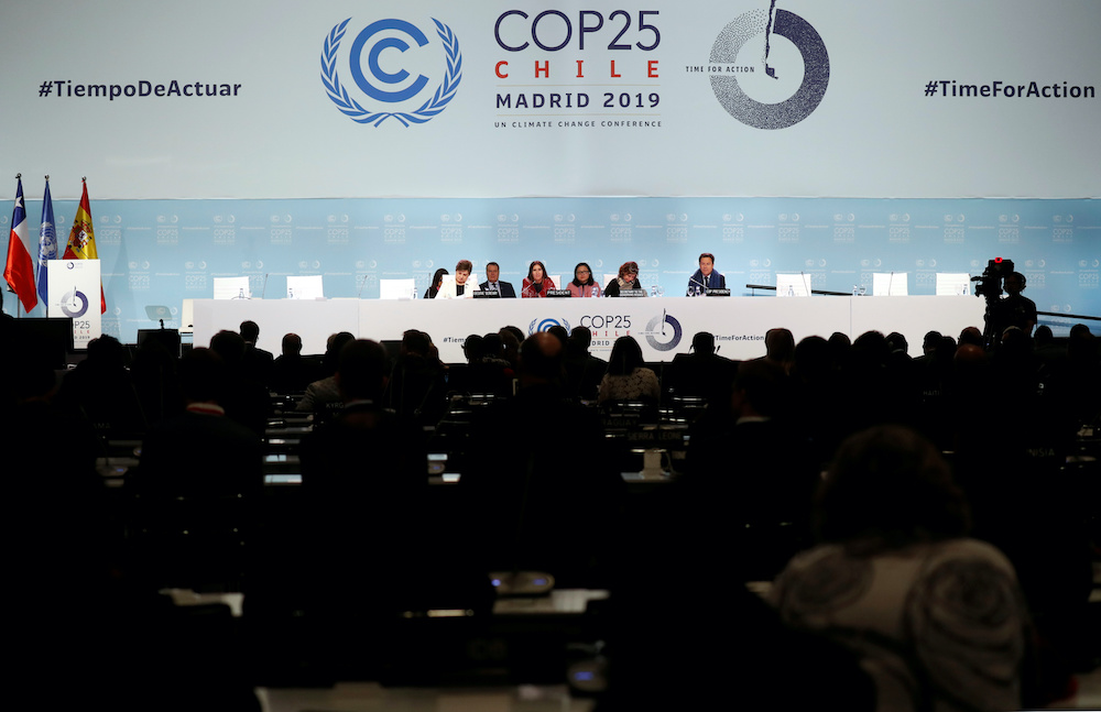 Carolina Schmidt, Chileu00e2u20acu2122s Minister of Environment and President of the 2019 UN Climate Change Conference (COP25) attends a meeting with delegates during COP25 in Madrid, Spain, December 14, 2019. u00e2u20acu201d Reuters picnn