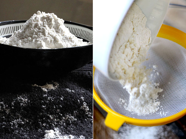 Sifting flour ensures it will be well combined with the other ingredients