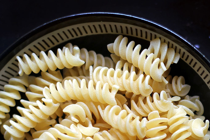 The corkscrew shape of fusilli pasta is excellent for holding more of the savoury sauce.