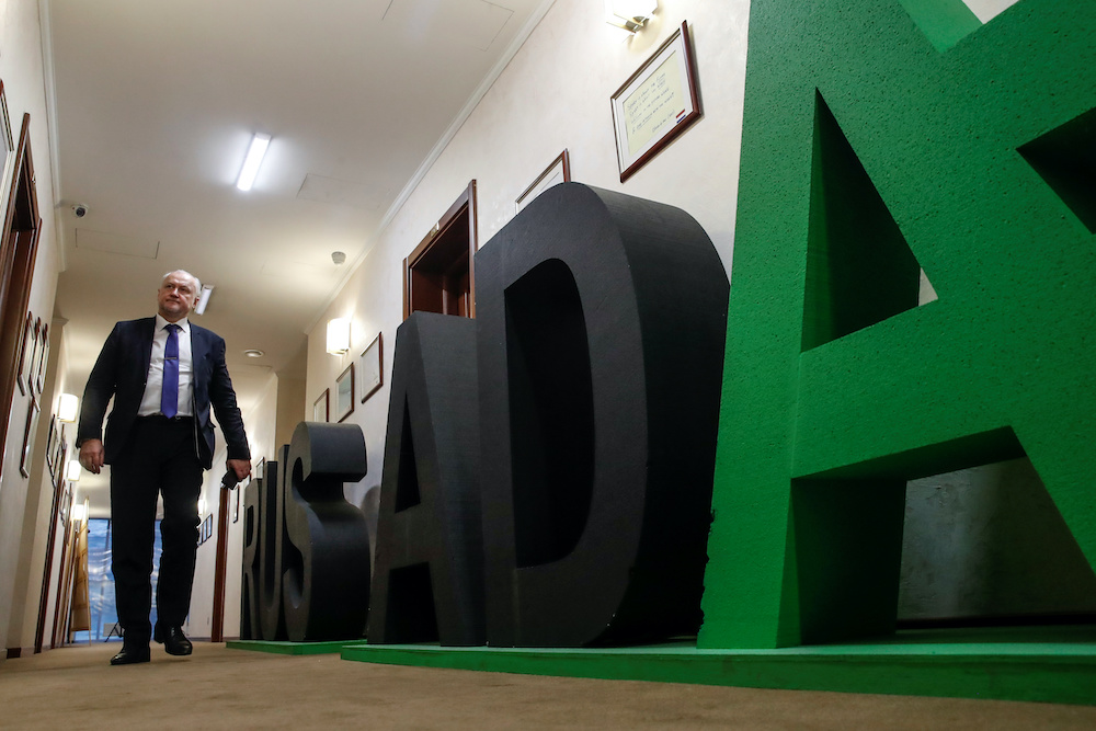 Head of Russian Anti-Doping Agency (RUSADA) Yuri Ganus walks at his office in Moscow, Russia December 5, 2019. Picture taken December 5, 2019. u00e2u20acu201d Reuters picnn