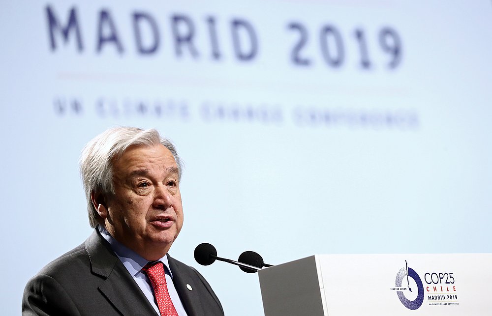 UN Secretary-General Antonio Guterres speaks at the opening of the UN climate change conference (COP25) in Madrid, Spain December 2, 2019. u00e2u20acu201d Reuters pic