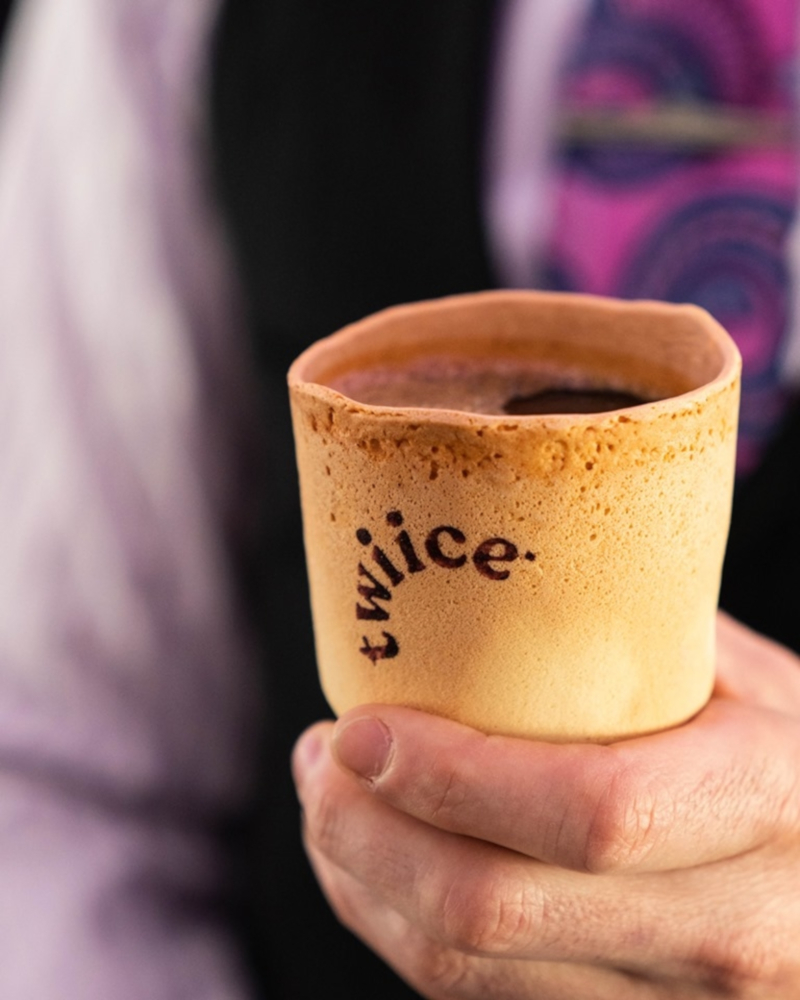 Air New Zealandu00e2u20acu2122s edible coffee cups. u00e2u20acu201d Picture from Air New Zealand via AFP-Relaxnews