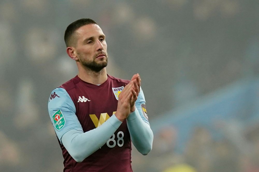 Aston Villa's Conor Hourihane applauds the fans after the match against Liverpool December 17, 2019. u00e2u20acu2022 Reuters pic