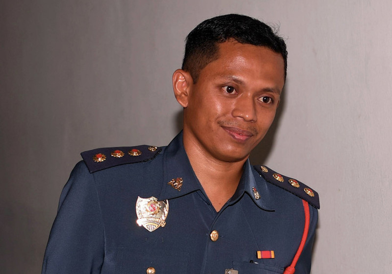 Pegawai Penyiasat Kebakaran Abdul Halim Zulkefli merupakan saksi yang hadir bagi memberi keterangan dalam perbicaraan kes pembunuhan CEO Cradle Fund Nazrin Hassan. u00e2u20acu201d Foto Bernama