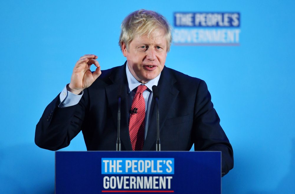 Britain's Prime Minister Boris Johnson speaks during a Conservative Party event following the results of the general election in London December 13, 2019. u00e2u20acu2022 Reuters pic