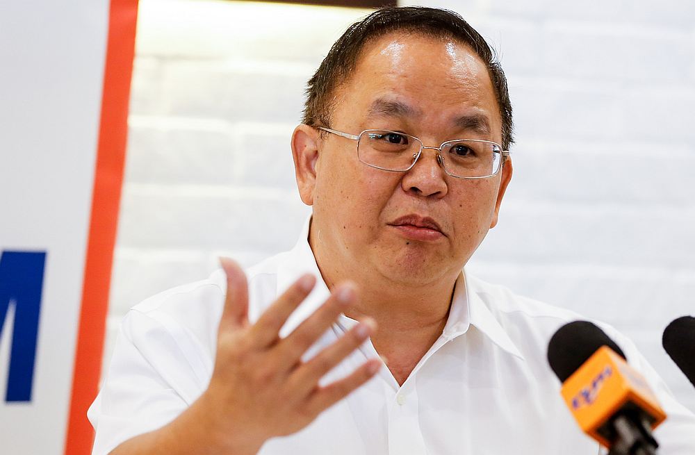 Malaysian Anti Corruption Foundation Penang chairman Datuk Ong Chuan Jin speaks during a press conference at Bagan Ajam, Seberang Prai December 24, 2019. u00e2u20acu201d Picture by Sayuti Zainudin