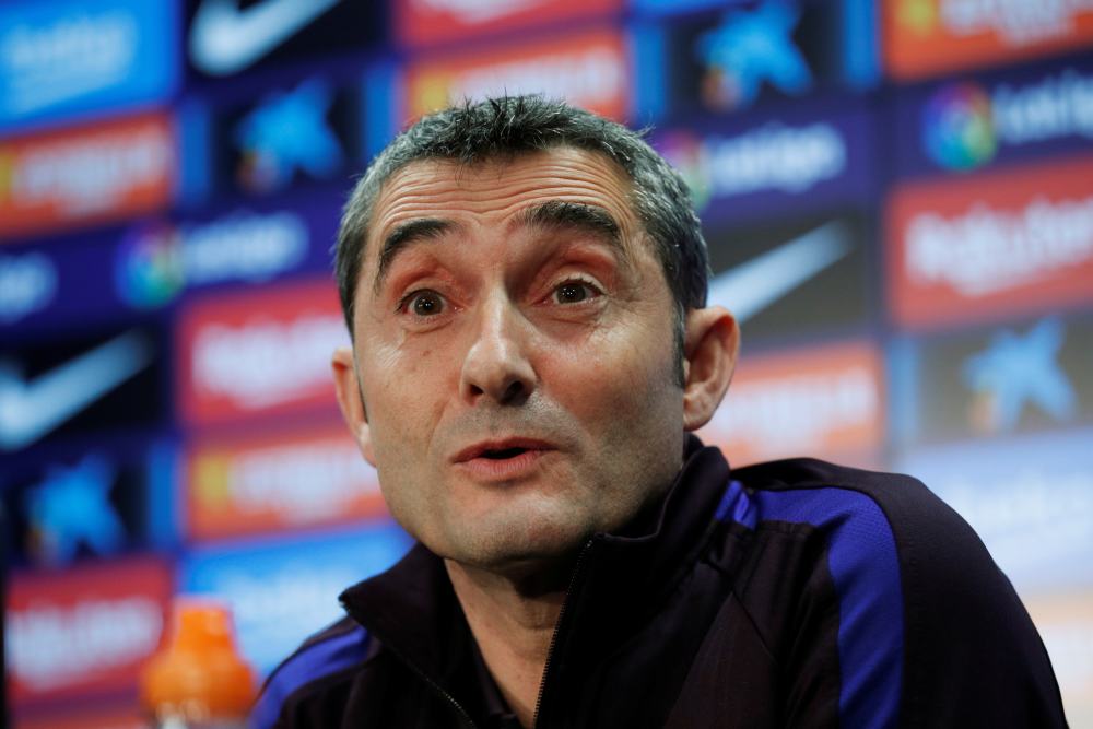 Barcelona coach Ernesto Valverde speaks during a press conference ahead of today's La Liga clash with Real Madrid, December 17, 2019. u00e2u20acu2022 Reuters pic