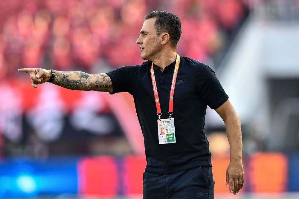 Guangzhou Evergrandeu00e2u20acu2122s head coach Fabio Cannavaro gestures during the Chinese Super League match between Guangzhou Evergrande and Shanghai Shenhua in Guangzhou, China, on December 1, 2019. u00e2u20acu201d AFP pic