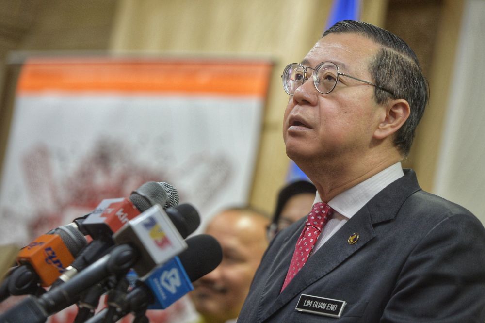 Finance Minister Lim Guan Eng speaks during a media conference in Putrajaya December 12, 2019. u00e2u20acu201d Picture by Shafwan Zaidon