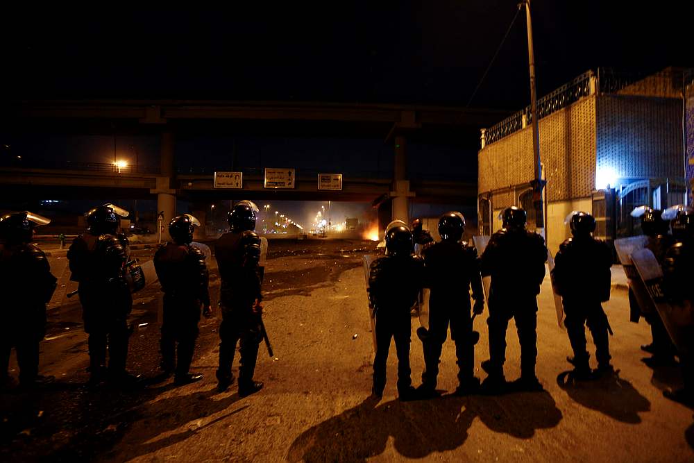 Members of riot police are seen during anti-government protests in Najaf, Iraq November 27, 2019. u00e2u20acu201d Reuters pic