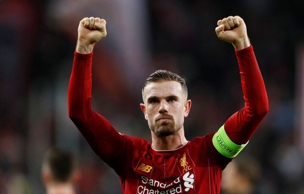 Liverpool's Jordan Henderson celebrates after the match against FC Salzburg December 11, 2019. u00e2u20acu2022 Reuters pic