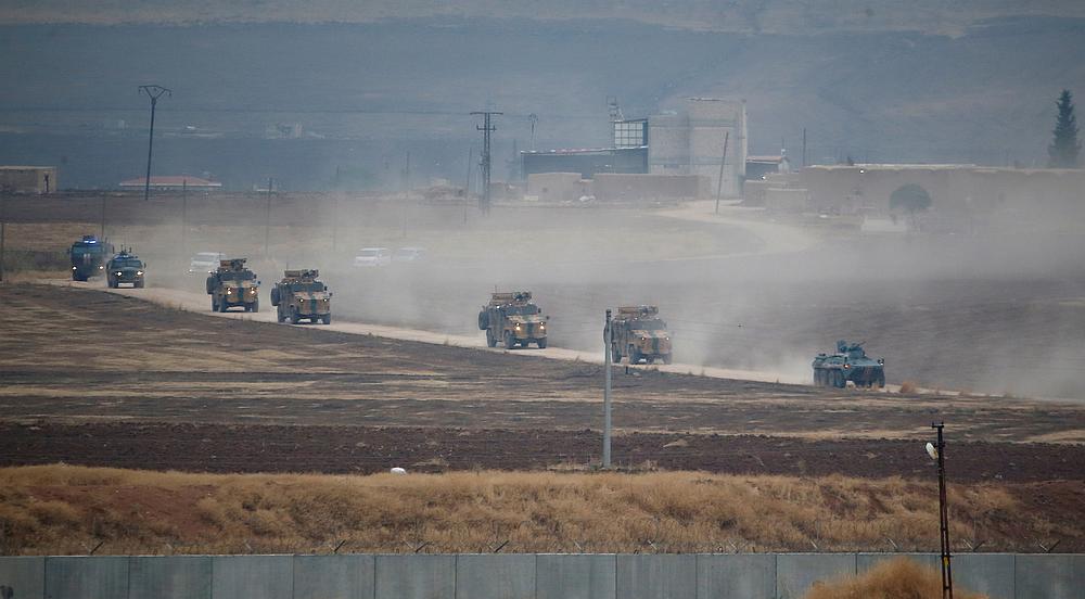 Turkish and Russian military vehicles return following a joint patrol in northeast Syria near the Turkish border town of Kiziltepe in Mardin province, Turkey November 1, 2019. u00e2u20acu201d  Reuters pic