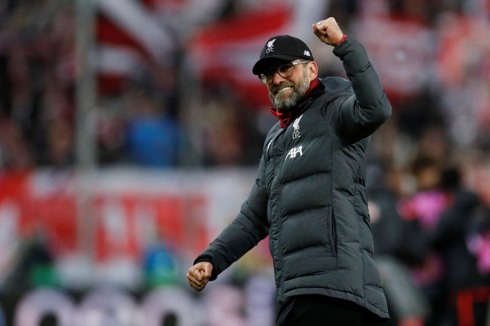Liverpool manager Juergen Klopp celebrates after the match against FC Salzburg December 11, 2019. u00e2u20acu2022 Reuters pic