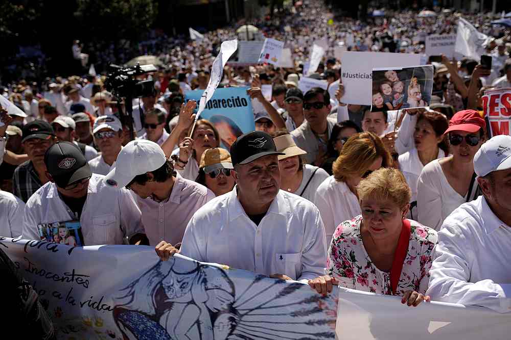 Julian LeBaron, who had family members murdered in November, at a protest against violence on the first anniversary of President Andres Manuel Lopez Obrador taking office, in Mexico City December 1, 2019. u00e2u20acu201d Reuters pic