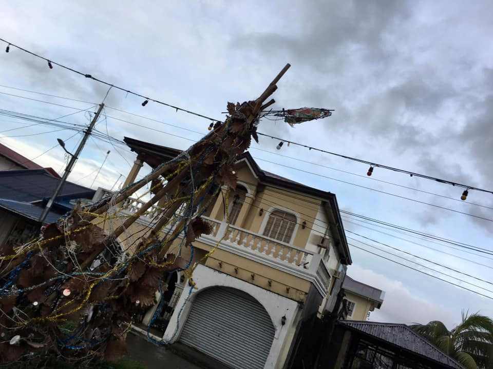 Destroyed Christmas decorations are seen after Typhoon Phanfone swept through Tanauan, Leyte, Philippines December 25, 2019. u00e2u20acu201d Paul Cinco/social media pic via Reuters