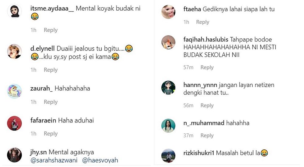 Social media users have a laugh at the angry fan. — Screengrab via Instagram/@naimdanielx