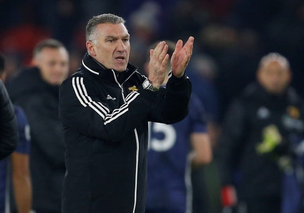 Watford manager Nigel Pearson applauds fans after the match against Sheffield United December 27, 2019. u00e2u20acu2022 Reuters pic