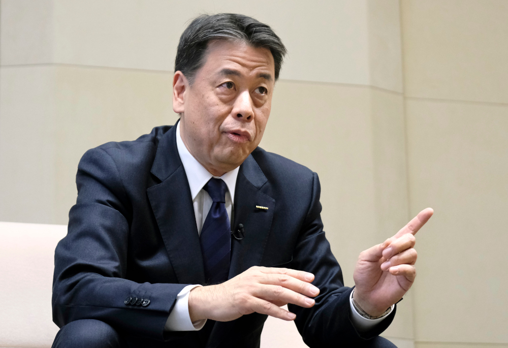 Nissan Motoru00e2u20acu2122s new president and CEO Makoto Uchida speaks during an interview with AFP at the companyu00e2u20acu2122s global headquarters in Yokohama December 12, 2019. u00e2u20acu201d AFP pic 