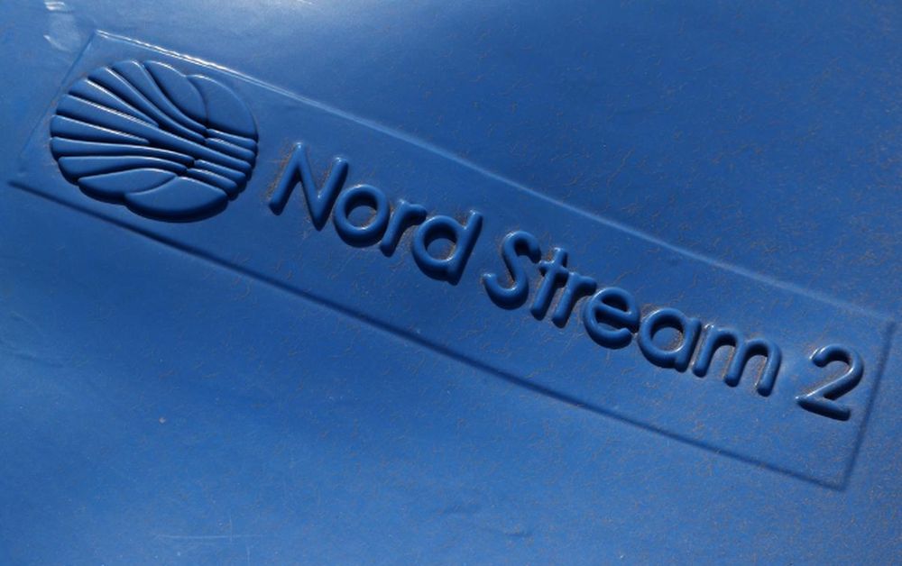 The logo of the Nord Stream 2 gas pipeline project is seen on the pipe cap at the construction site of the Nord Stream 2 gas pipeline, near the town of Kingisepp, Leningrad region, Russia June 5, 2019. u00e2u20acu201d Reuters pic