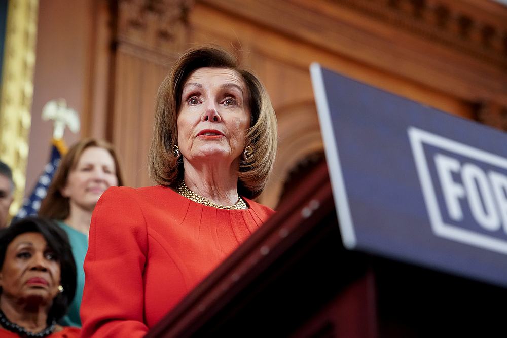 Speaker of the House Nancy Pelosi speaks during a news conference about legislation the House has passed at the Capitol in Washington December 19, 2019. u00e2u20acu201d Reuters pic