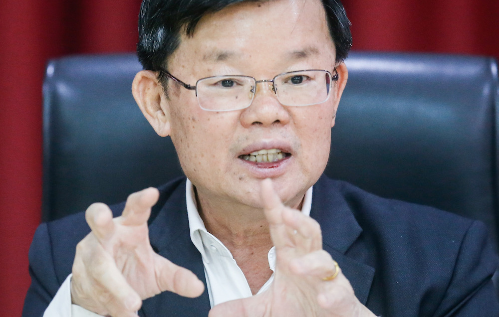 Penang Chief Minister Chow Kon Yeow speaks to the press about parcel rent in George Town December 10, 2019. u00e2u20acu201d Picture by Sayuti Zainudin