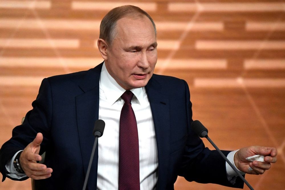Russian President Vladimir Putin speaks during his annual press conference in Moscow on December 19, 2019. u00e2u20acu201d AFP pic