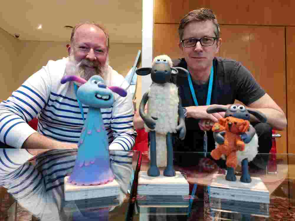 Jim Parkyn (right) and Paul Kewley reveal Shaun's secret of success u00e2u20acu2022 is universal relatability. u00e2u20acu2022 Picture by Joe Lee