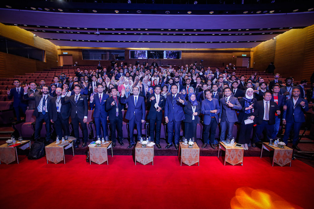 Youth and Sports Minister Syed Saddiq Abdul Rahman attends the opening of the KL Youth Summit 2019 at the Kuala Lumpur Convention Centre December 17, 2019. — Picture by Hari Anggara