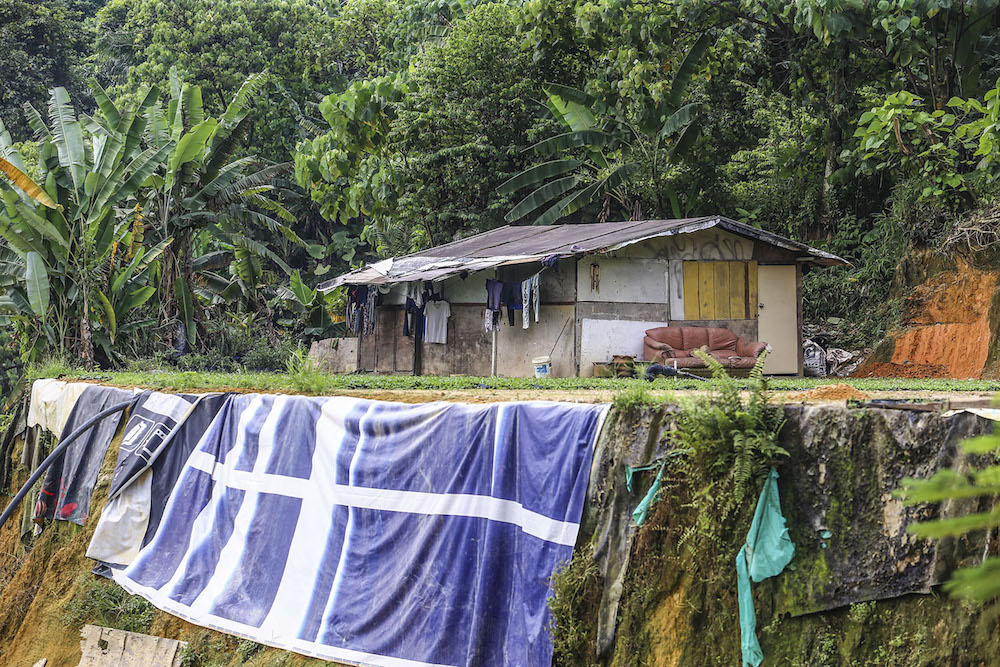 A house trusted to foreign workers and caregivers in a nursery located in the Sungai Buloh settlement. — Picture by Hari Anggara