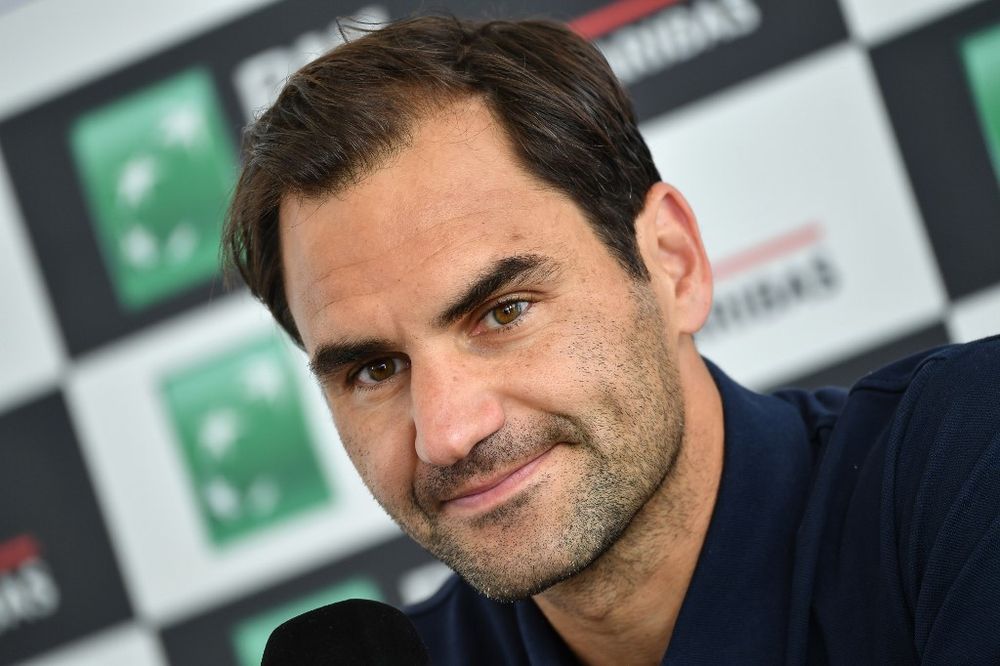 Roger Federer of Switzerland looks on during a press conference at the ATP Masters tennis tournament at the Foro Italico in Rome on May 14, 2019. u00e2u20acu201d AFP pic